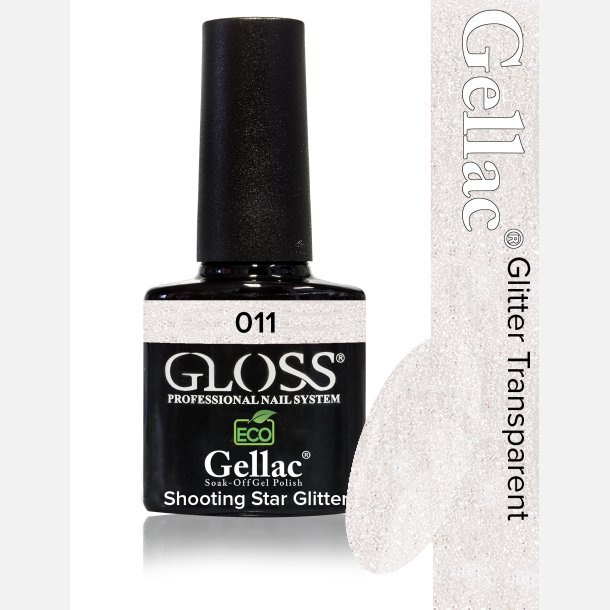 Gellac 011 / D104N Shooting Star Glitter gjennomsiktig farge