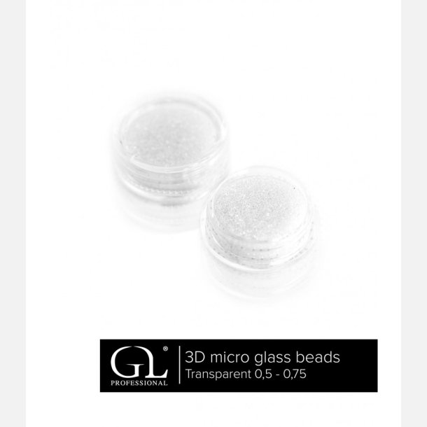 3D Micro Glass Beads 0,5 - 0,75 TRANSPARENT