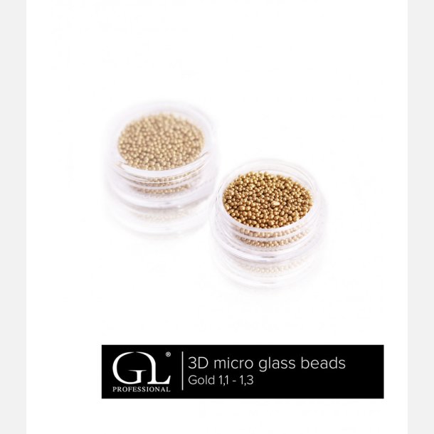 3D Micro Glass Beads 1,1 - 1,3 GOLD