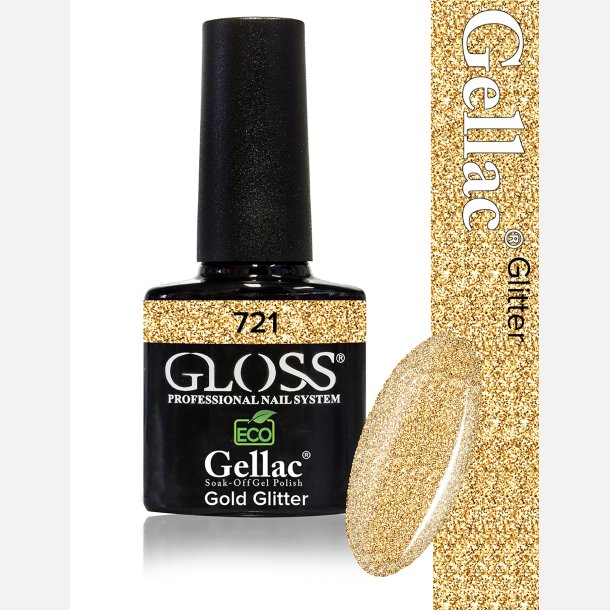 Gellac 721 Gold Glitter