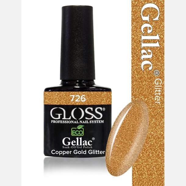 Gellac 726 Copper Gold Glitter