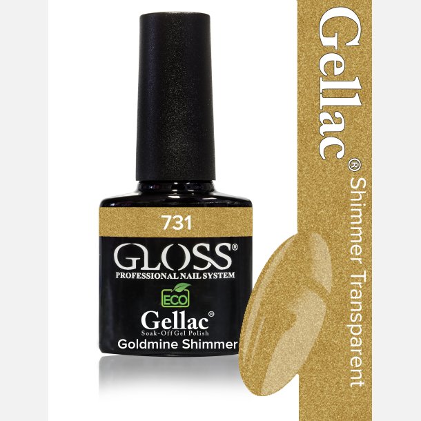 Gellac 731 / L229N Goldmine Shimmer Gjennomsiktig