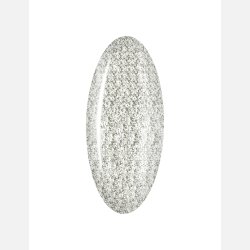 Gellac 836 White Silver Glitter Gjennomsiktig