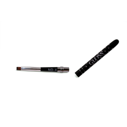 Gelpensel No. 4 flat 6 mm for builder gel