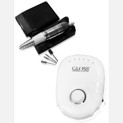 Profesjonall negledrill Hvit Gloss