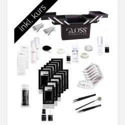 Kurs KOMBO pakke Gloss lashes 1:1 klassisk &amp; 3-7D volume teknikk