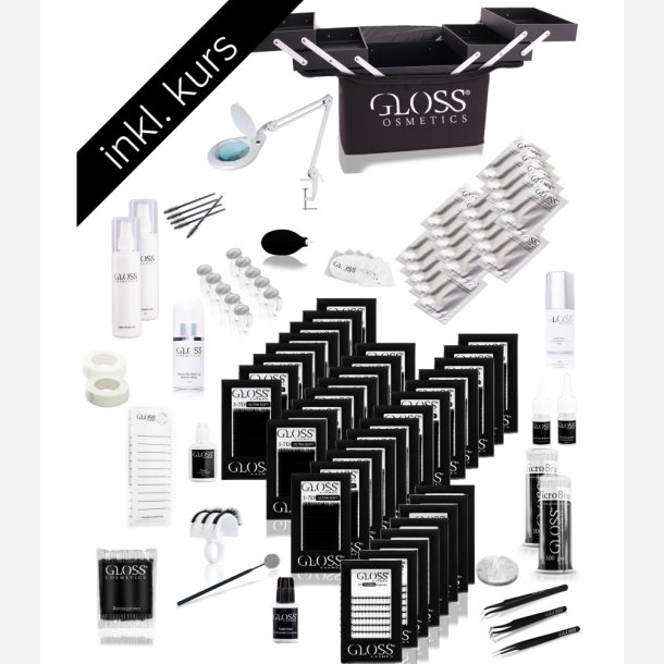 Kurs pakke Gloss lashes 3-7D volume teknikk