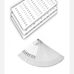 Neglelakk/Gellac fargemal og klistremerker 50 stk.