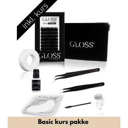 Kurs pakke Gloss lashes 1:1 klassisk teknikk set